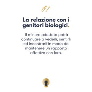 relazione con i genitori biologici