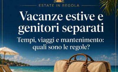 Vacanze estive con figli di genitori separati: regole su tempi, viaggi e mantenimento