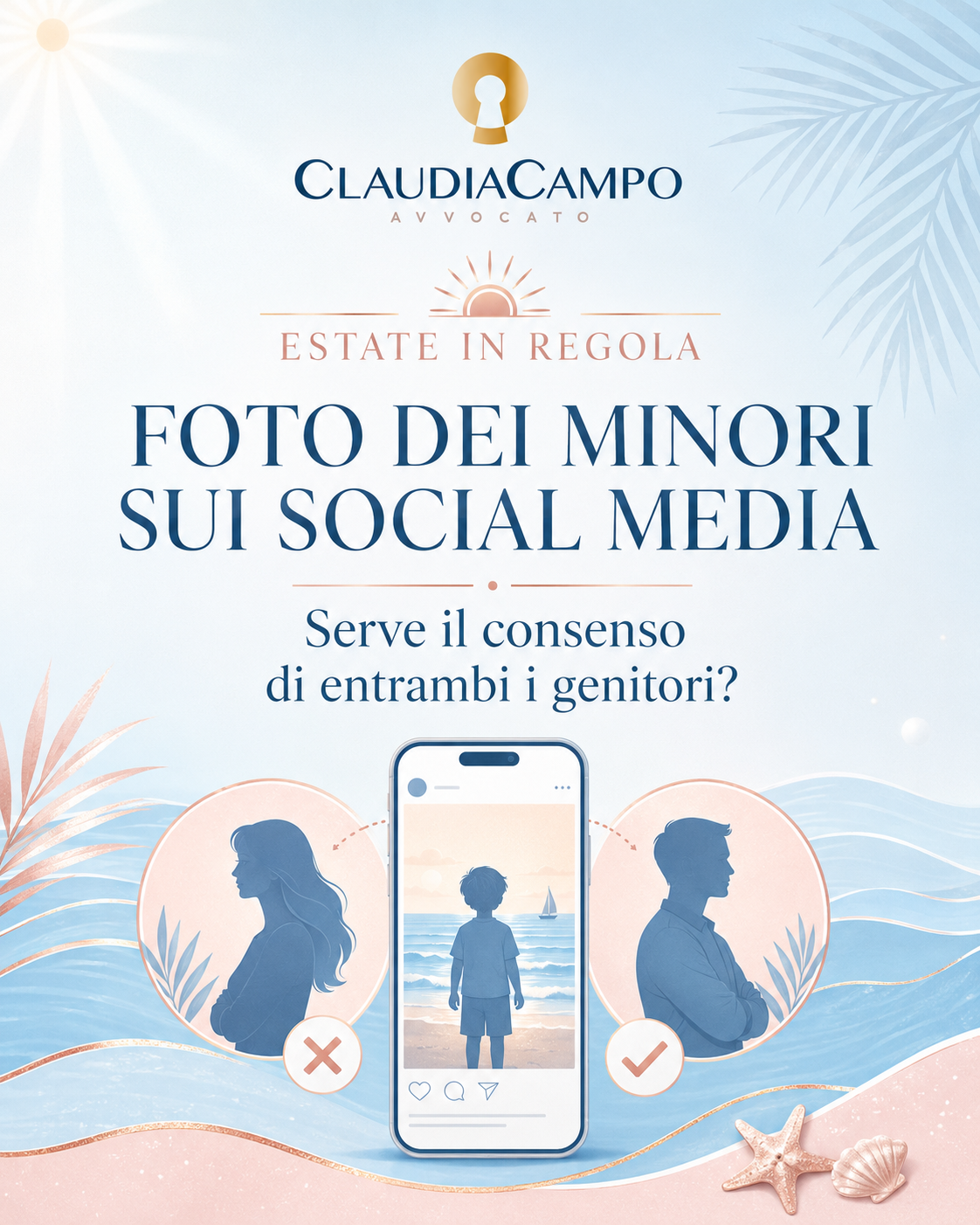 Genitori in disaccordo sulla pubblicazione sui social della fotografia del figlio minorenne.